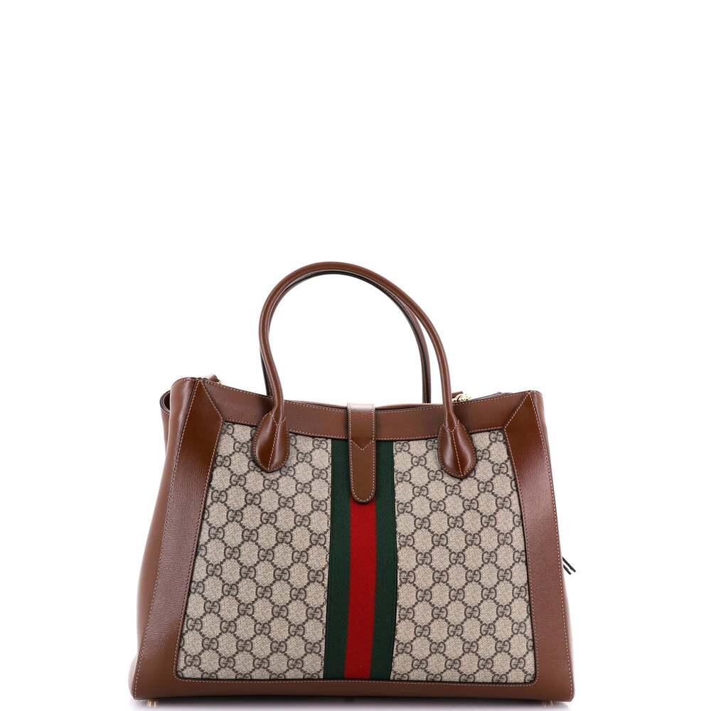 Gucci Jackie Web Tote Gg Canvas And #254370G22B - Picture 3 of 6